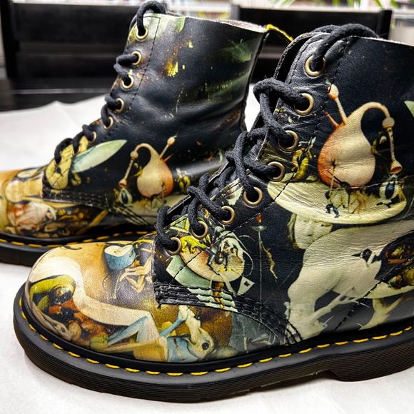 Dr. Martens Hieronymus Bosch' "Garden of Earthly Delights" Hell Boots, Size US 7 - Picture 6 of 10